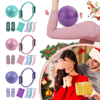 5Pcs Pilates Essential Kit with Toning Pilates Ring & Resistance Band Pilates Ring Set for Women Beginners Toning