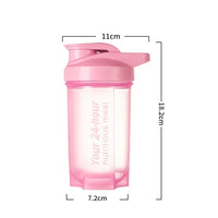Portable Shaker Cup for Men and Women Protein Powder Replacement Milkshake Mixing Cup Fitness Sports Water Cup Scale Bottle