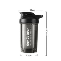 Portable Shaker Cup for Men and Women Protein Powder Replacement Milkshake Mixing Cup Fitness Sports Water Cup Scale Bottle