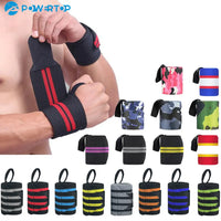 Weight Lifting Wristband Elastic Breathable Wrist Wraps Bandage Gym Fitness Weightlifting Powerlifting Wrist Brace Support Strap