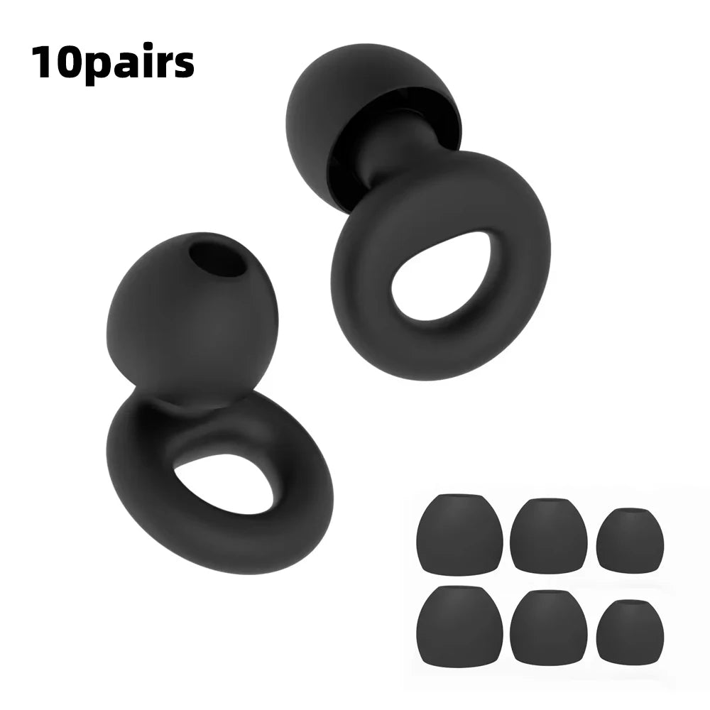 Silicone Earplugs for Swimming Sleep Noise Cancel Noise Reduction-Soundproof Reduce Disturbances -Quality Earplugs