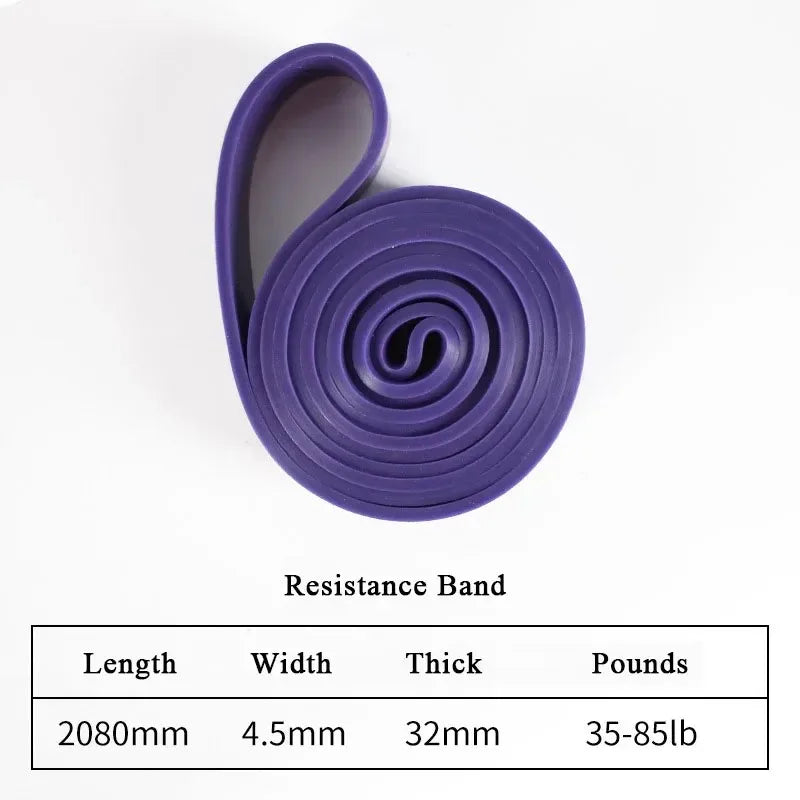 Heavy Duty Resistance Band Latex Elastic Belt Pull Up Assist for Pilates Workout Fitness Home Gym Shape Body Exercise