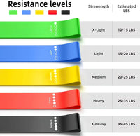 TPE Resistance Bands Fitness Set Rubber Loop Bands Strength Training Workout Expander Yoga Gym Equipment Elastic Rubber Loop