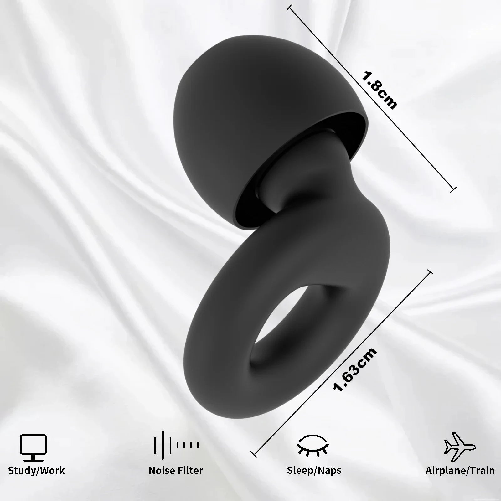 Silicone Earplugs for Swimming Sleep Noise Cancel Noise Reduction-Soundproof Reduce Disturbances -Quality Earplugs