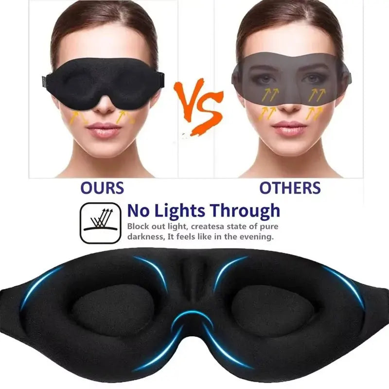 3/2/1pcs Eye Mask for Sleeping 3D Night Sleep Super Soft Mask Block Out Light with Women Men Family for Travel and Home Use