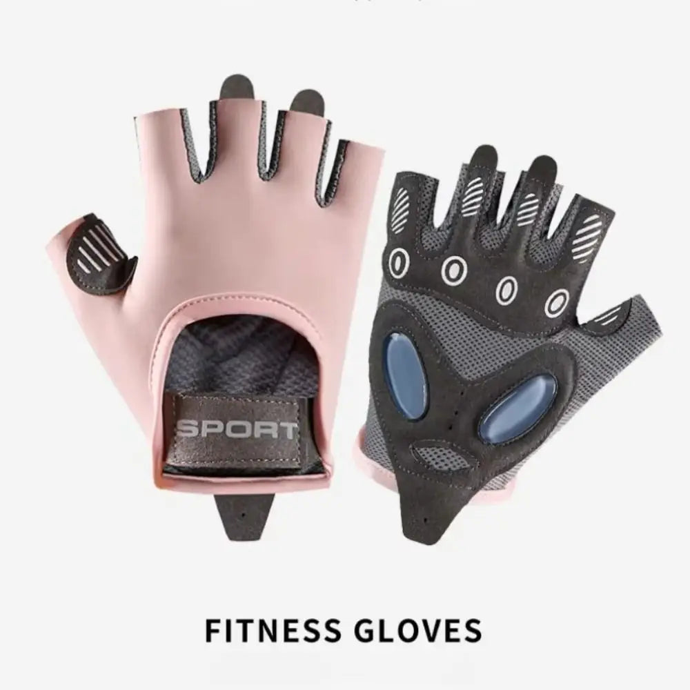 1 Pair Half-Finger Fitness Gloves Breathable Cushioning Cycling Gloves Cocoon Prevention Weight Lifting Sports Gloves Fitness