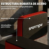 Sportnow Pull-Up Bar and Wall Mount 2 in 1, Multifunctional Pull-Up Bar with Non-Slip Handles, Load 200 Kg, for Exercise and Training at Home, Gym, Red