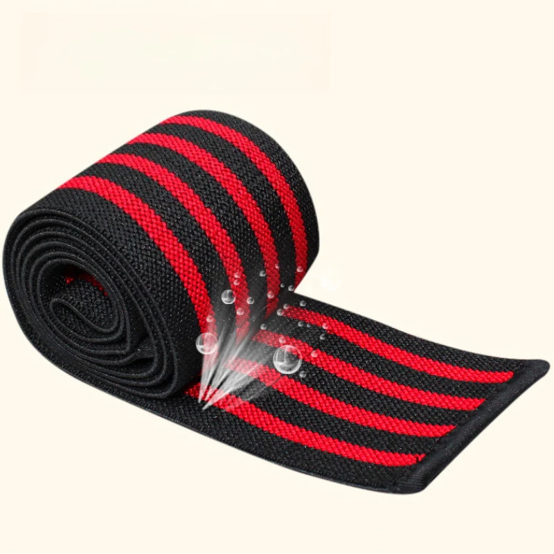 1PC Fitness Compression Straps 100/170cm Elbow Pads for Bench Presses Knee Pads for Squats Wrap-around Support Sporting Braces