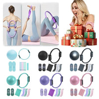 5Pcs Pilates Essential Kit with Toning Pilates Ring & Resistance Band Pilates Ring Set for Women Beginners Toning