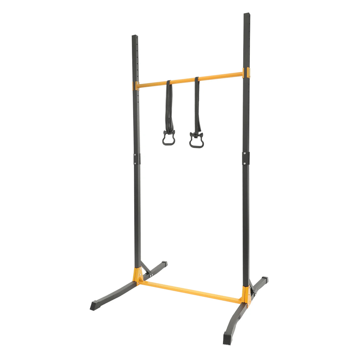 Free Standing Pull Up Station 400KG Heavy Duty Steel Frame 11 Levels Height Adjustable H-shaped Stable Base Anti-slip Grip Fitness Pull-up Bar Dip Stand for Home Gym Full Body Workout Training Equipment