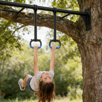 Gymnastic Rings Set Childrens Home Fitness Training Equipment with Adjustable Buckle Heightening Pull Ring for Physical Training