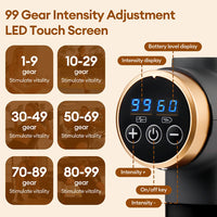 Electric Fascia Gun 99 Levels Deep Tissue Muscle Massage Gun High-Frequency Vibration for Shoulder Waist Leg Body masajeador