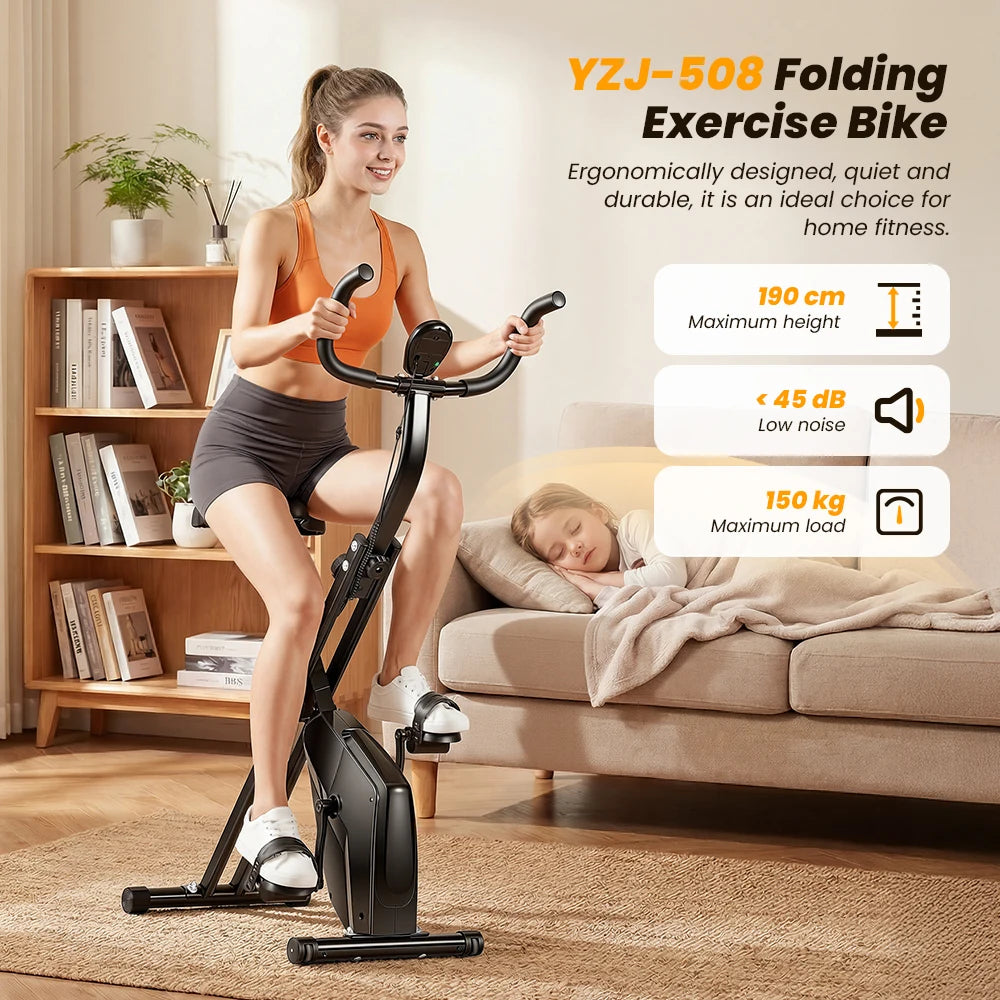 Formill YZJ508 Indoor Cycling Bike Magnetic Resistance Quiet Belt Drive 6KG Flywheel Home Exercise Bike LCD Monitor