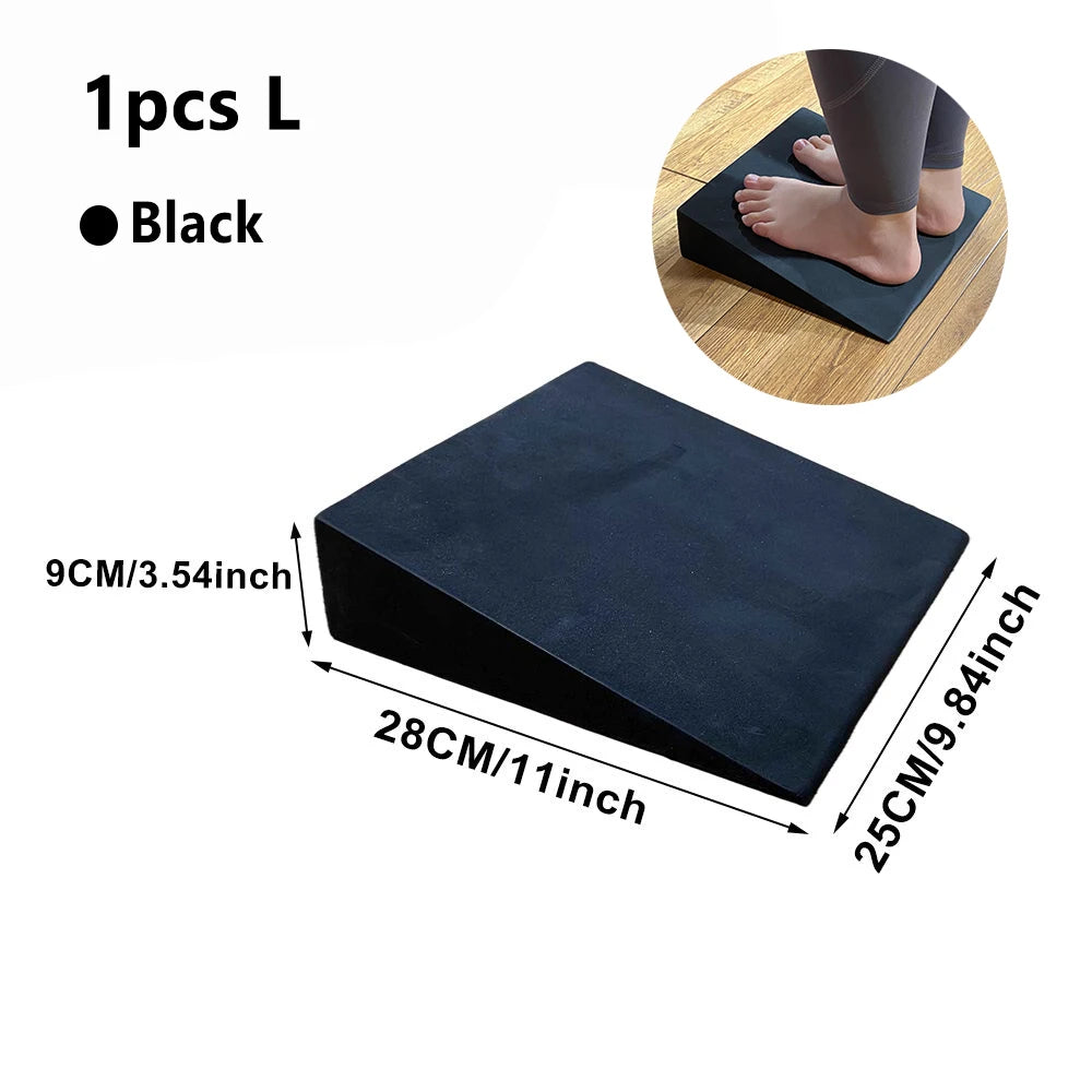 New Squat Wedge Block Non Slip Professional Squat Ramp for Weightlifting Deadlift Heel Elevated Calf Raises Yoga Slant Board