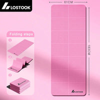 4mm Thick TPE Foldable Yoga Mat Easy to Store Travel Exercise Mat for Yoga Pilates Home Workouts And Floor Exercises