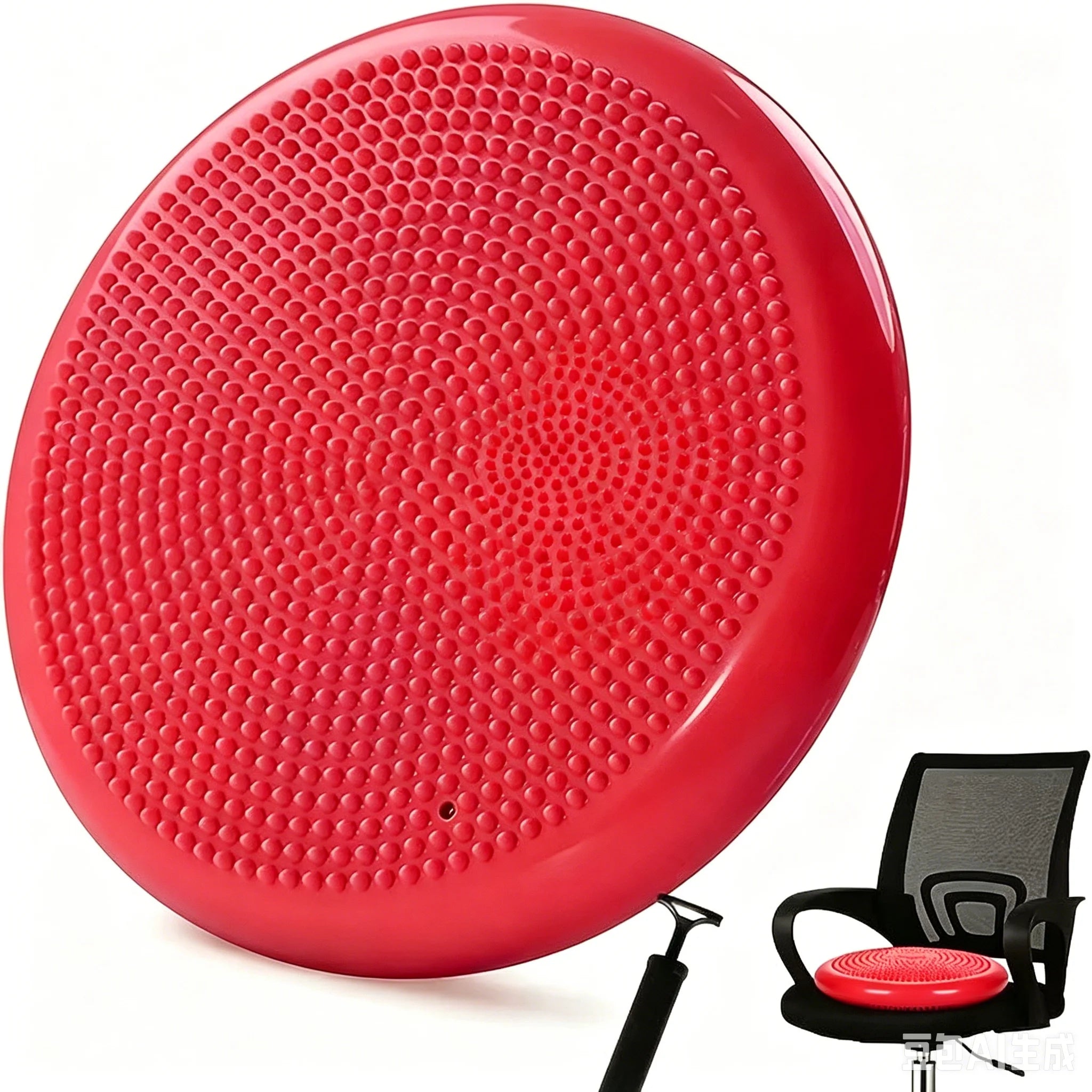 Thickened Explosion-Proof Balance Pad with Inflatable Ball - Yoga & Massage Seat Cushion plus Balance Plate