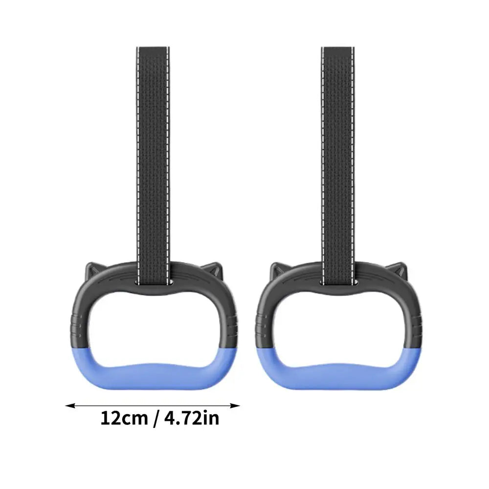 Gymnastic Rings Set Childrens Home Fitness Training Equipment with Adjustable Buckle Heightening Pull Ring for Physical Training