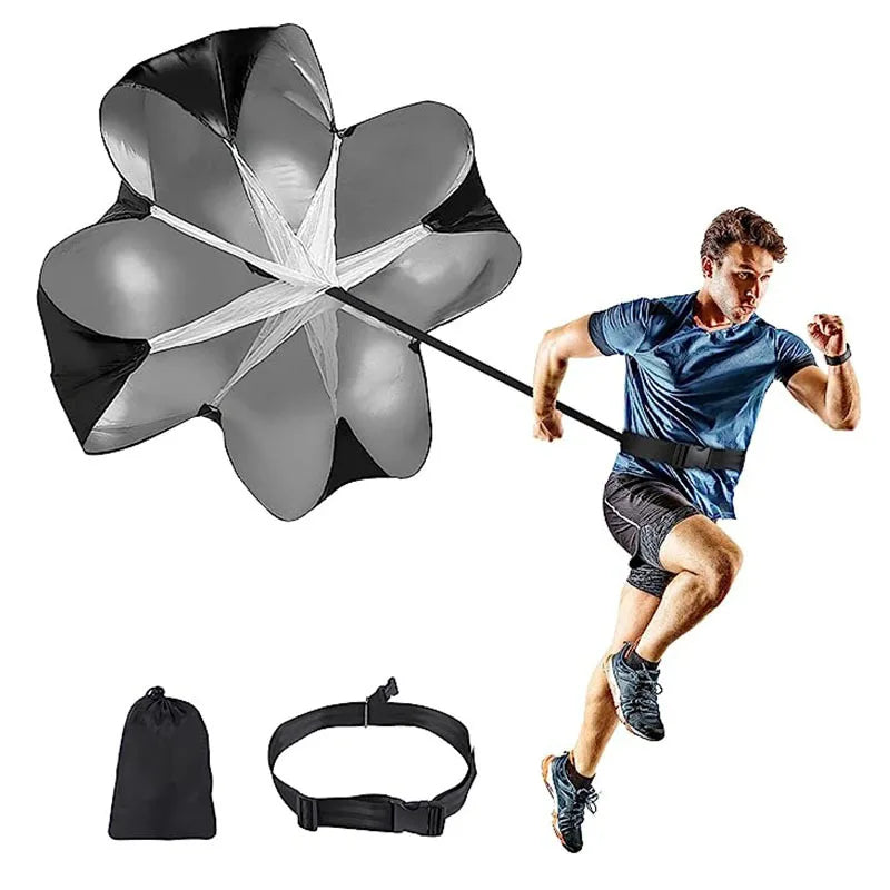 Adjustable Speed Parachute Agility Training Umbrella Football Soccer Resistance Rope Fitness Running Chute Sports Obstacles Tool
