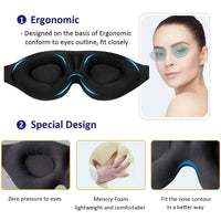 3/2/1pcs Eye Mask for Sleeping 3D Night Sleep Super Soft Mask Block Out Light with Women Men Family for Travel and Home Use