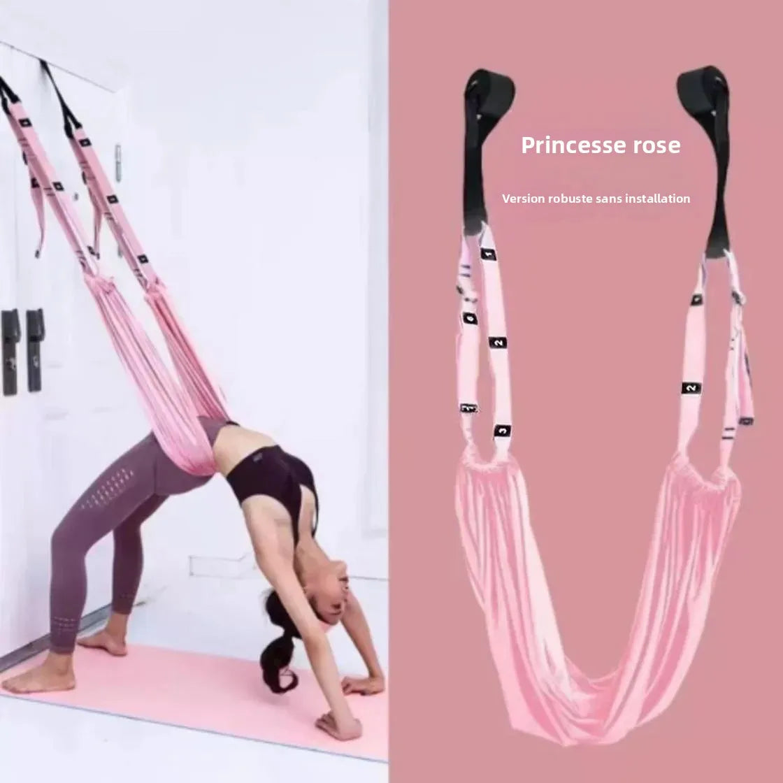 Aerial Strap Aerial Strap Elastic Strong Bearing Capacity Folding Leg Stretcher Strap Flexibility Trainer Flexibility Trainer