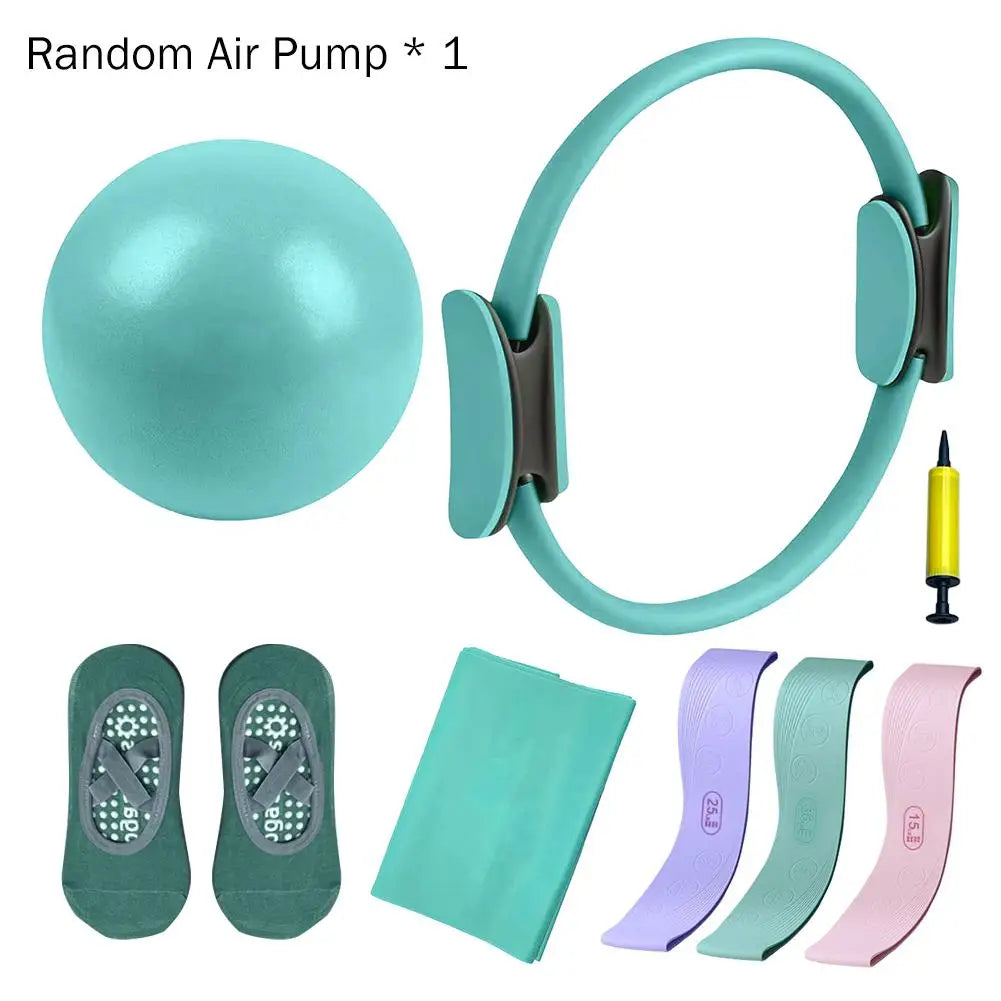 5Pcs Pilates Essential Kit with Toning Pilates Ring & Resistance Band Pilates Ring Set for Women Beginners Toning