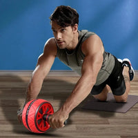 Non-Slip Ab Roller Wheel, Durable Core Abdominal Workout Fitness Equipment for Men Women Home Gym