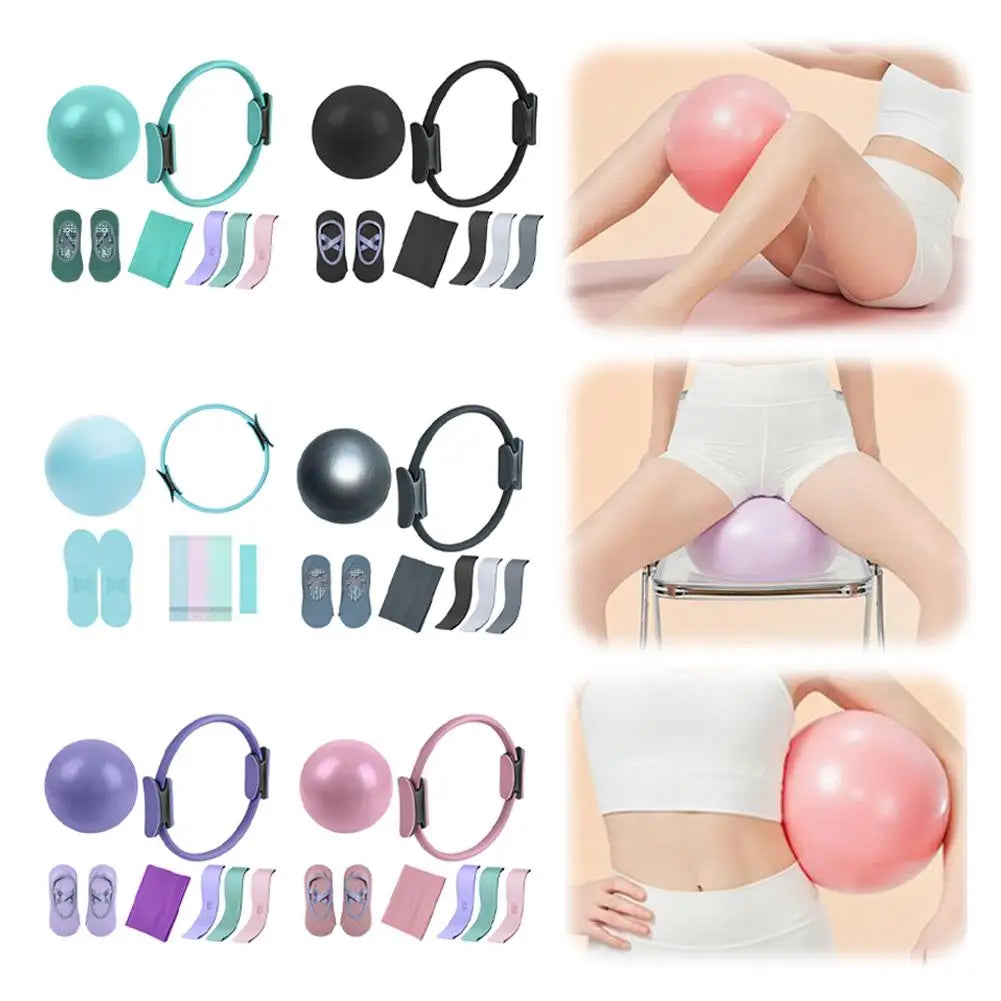 5Pcs Pilates Essential Kit with Toning Pilates Ring & Resistance Band Pilates Ring Set for Women Beginners Toning