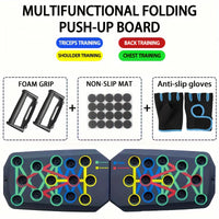 Push-up Board Set Portable Multifunctional Push-up Bar Foldable Fitness Equipment For Chest Abdomen Arms/Back Training