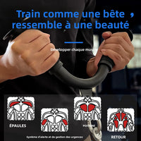 Tricep Pull Down Attachment with Skin-Friendly Rubber, V Bar Attachment Tricep Bar for Home Cable Machine Attachments