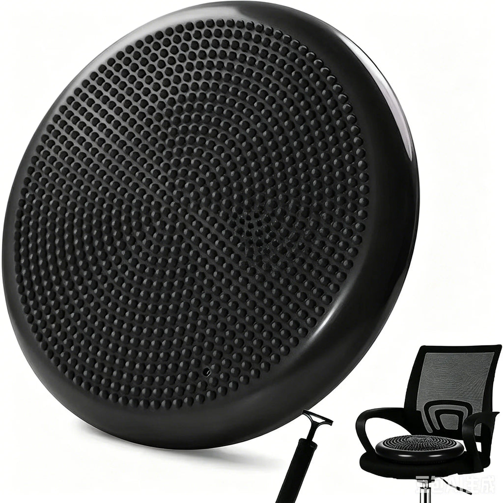 Thickened Explosion-Proof Balance Pad with Inflatable Ball - Yoga & Massage Seat Cushion plus Balance Plate