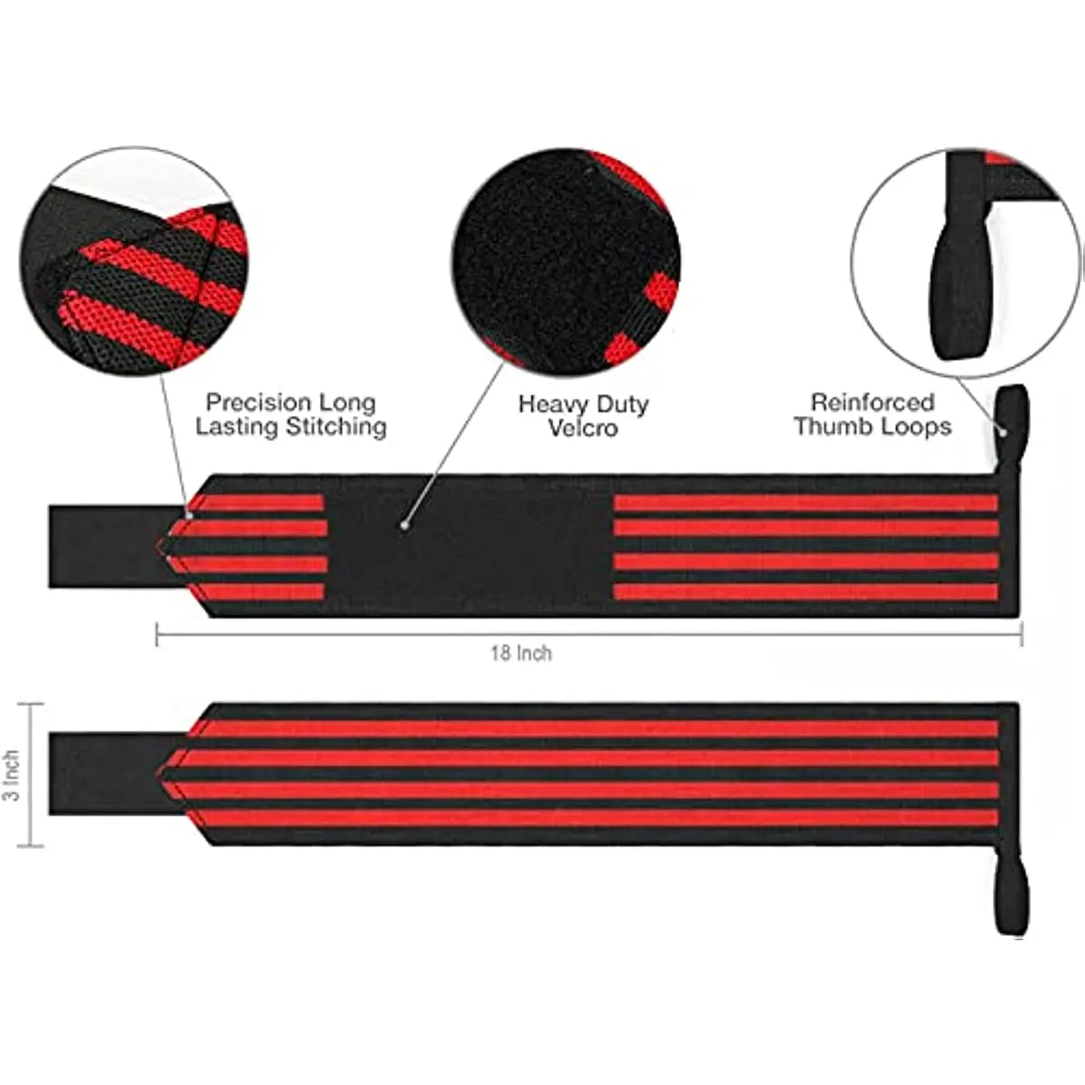 Weight Lifting Wristband Elastic Breathable Wrist Wraps Bandage Gym Fitness Weightlifting Powerlifting Wrist Brace Support Strap