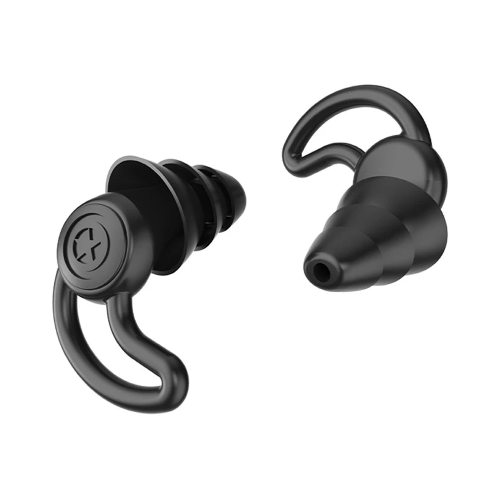 3 Layer Ear Plugs For Sleep Silicone Noise Cancelling Hearing Protection, Soft Reusable Ear Plugs for SleepSwim