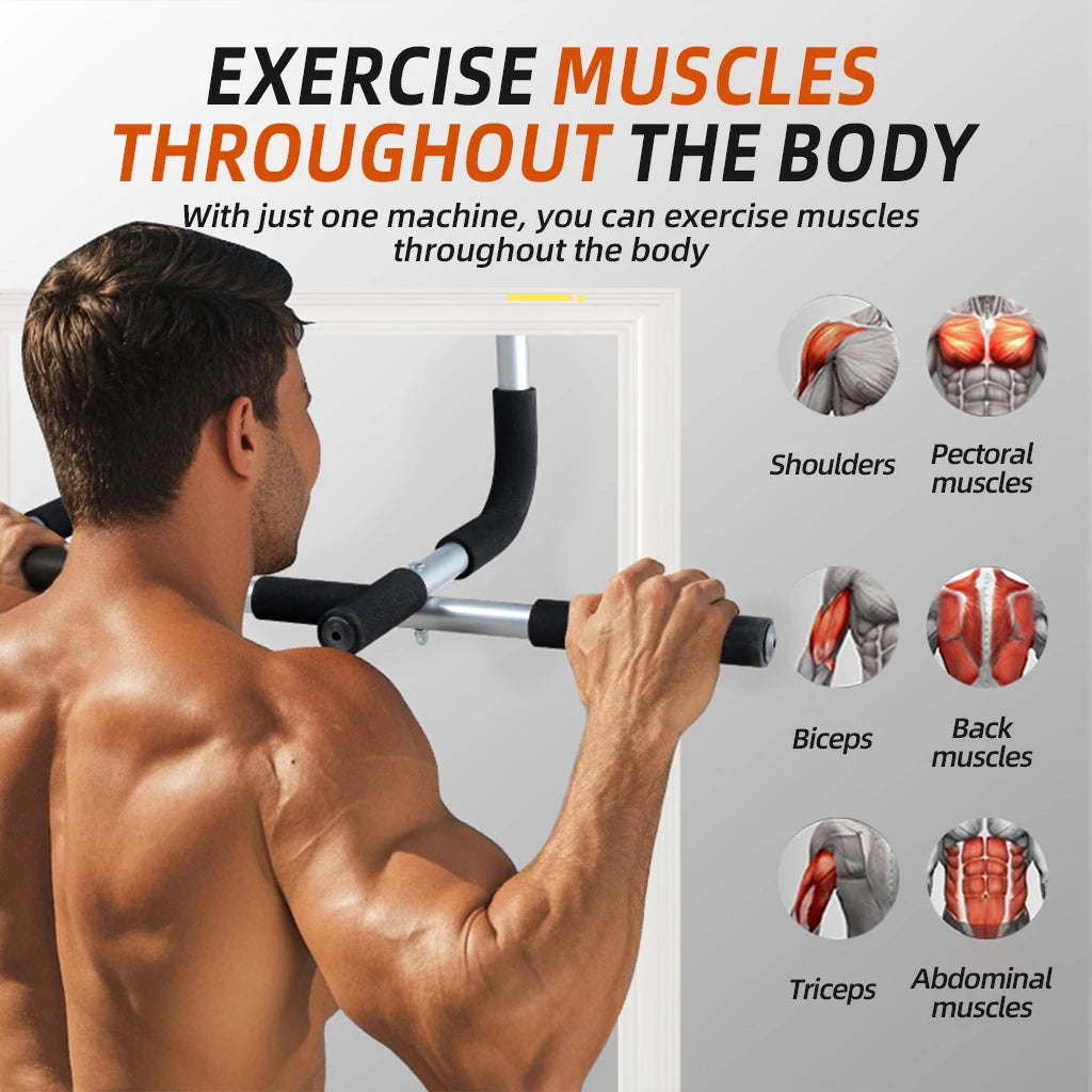 Indoor Pull-Up Bar, Home Fitness Pull-Up Equipment, Multifunctional Fitness Equipment, Suitable for Men's Bodybuilding and Shaping, Exercises Chest, Arm, and Shoulder Strength, Suitable for Fitness Enthusiasts to Exercise at