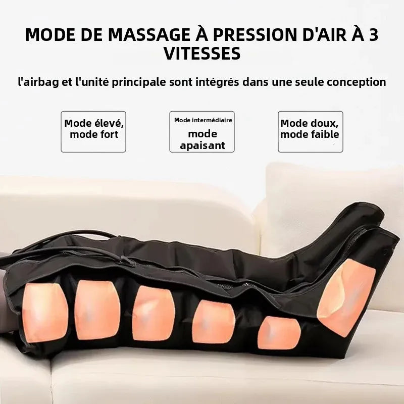 Air Pressure Leg Massager Foot Massage Boots Kneading Squeeze Deep Relaxation Calf With Remote Control