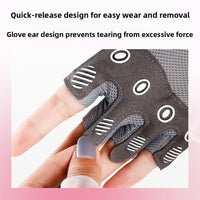 1 Pair Half-Finger Fitness Gloves Breathable Cushioning Cycling Gloves Cocoon Prevention Weight Lifting Sports Gloves Fitness