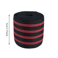 1PC Fitness Compression Straps 100/170cm Elbow Pads for Bench Presses Knee Pads for Squats Wrap-around Support Sporting Braces