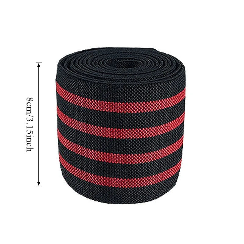 1PC Fitness Compression Straps 100/170cm Elbow Pads for Bench Presses Knee Pads for Squats Wrap-around Support Sporting Braces