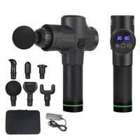 Deep Muscle Fascia Gun Electric Impact Massage Gun For Body,Neck,Back and Legs,Muscle Relaxation Massager Touch Screen 30 Levels