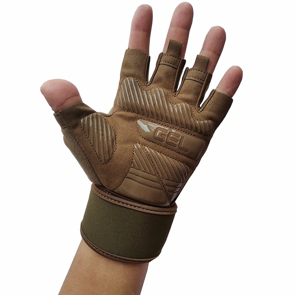 Gym Gloves Bodybuilding Powerlifting Dumbbell Pull Ups Workout Fitness Gloves Strength Training Gym Accessories For Man