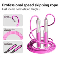 MOGOLD Professional Speed Skipping Rope – Inner Steel Core, No Tangles, Sturdy Durable, Non-Slip Grip | Fitness Fat Loss