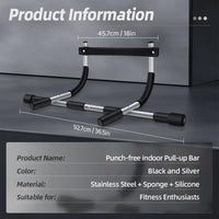 Indoor Pull-Up Bar, Home Fitness Pull-Up Equipment, Multifunctional Fitness Equipment, Suitable for Men's Bodybuilding and Shaping, Exercises Chest, Arm, and Shoulder Strength, Suitable for Fitness Enthusiasts to Exercise at