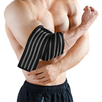 1PC Fitness Compression Straps 100/170cm Elbow Pads for Bench Presses Knee Pads for Squats Wrap-around Support Sporting Braces