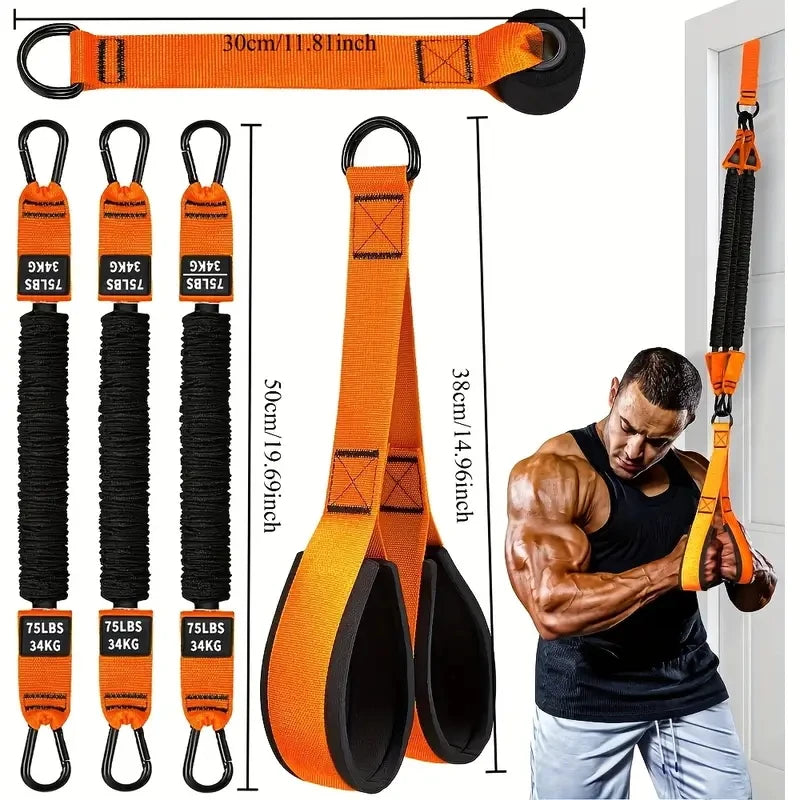 Sports Assistance Belt Fitness Home Equipment Indoor Tension Rope Elastic Rope Auxiliary Belt Puller Elastic Belt