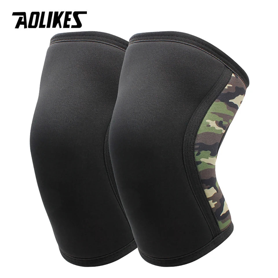 AOLIKES Knee Sleeves Weightlifting - 7mm Thick Premium Neoprene Weight Lifting Knee Sleeve for Squats, Powerlifting & Deadlift