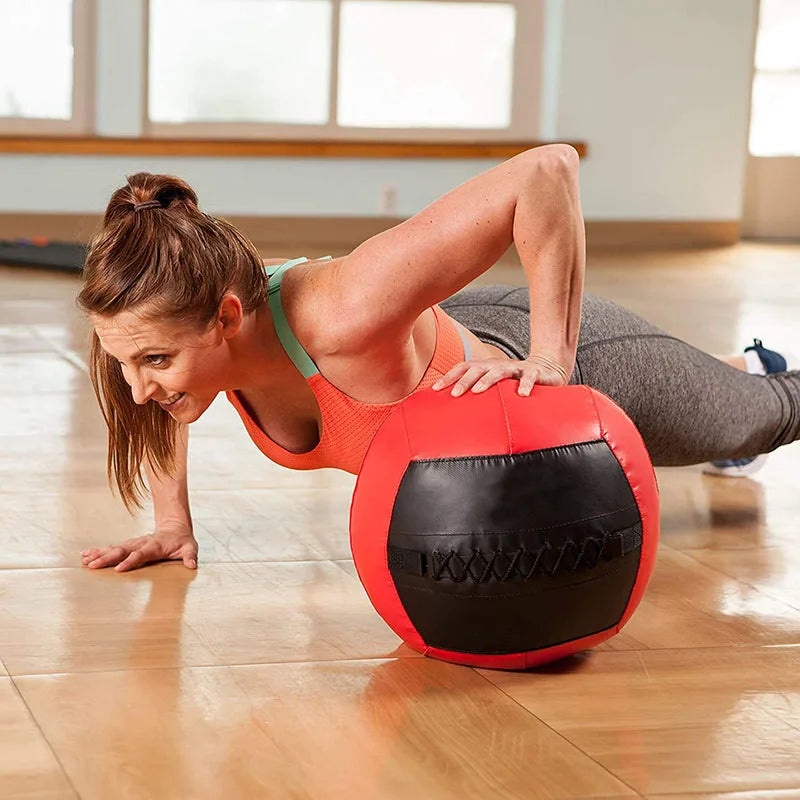 Wall Medicine Ball Fitness Throwing Core Training Slams Power Strength Exercise Home Gym Workout Can Load 2 -15kg Freely Empty