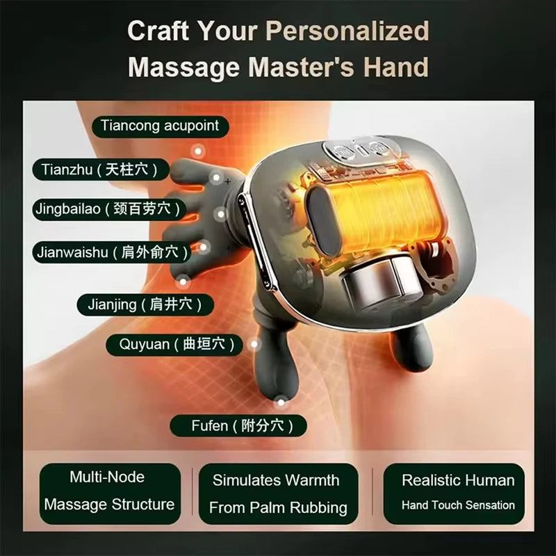 Biomimetic neck and shoulder massager, neck and shoulder biomimetic massager, kneading shawl massager, three-level mode
