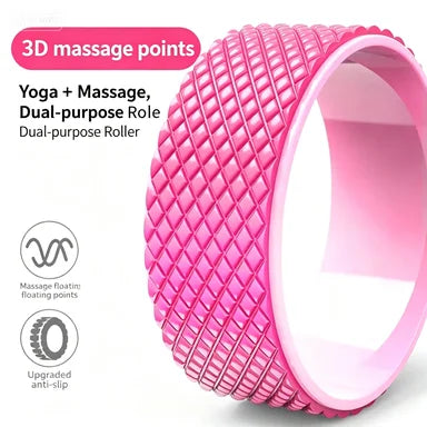 Yoga wheel, open back, fitness wheel, slimming legs, Pilates magic roller, stretching exercise, open shoulders, slimming back