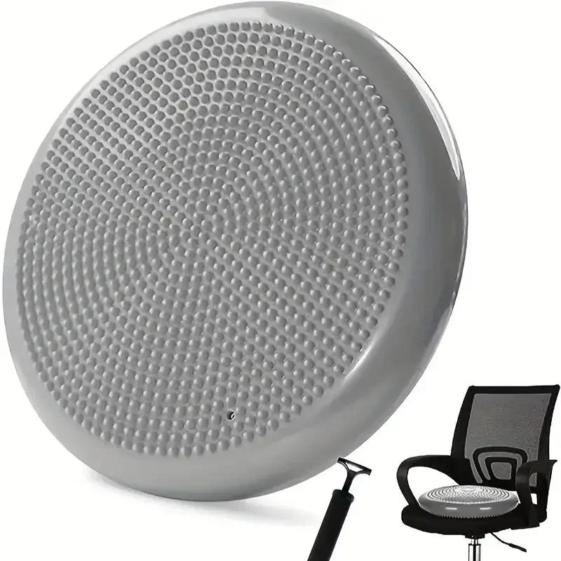 Thickened Explosion-Proof Balance Pad with Inflatable Ball - Yoga & Massage Seat Cushion plus Balance Plate