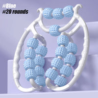 1pcs Trigger Point Massage Foam Roller Stick for Arms, Tennis Elbow Muscle Roller,Hard Spiky Massage Ball and 20 Wheel Cellulite