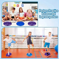 Thickened Explosion-Proof Balance Pad with Inflatable Ball - Yoga & Massage Seat Cushion plus Balance Plate
